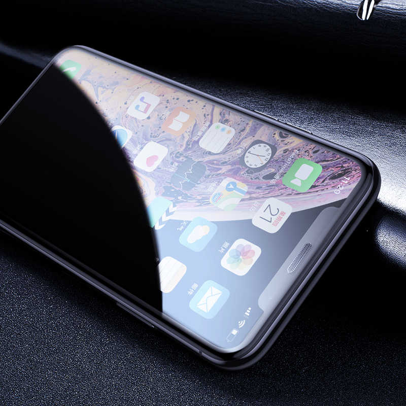 Apple iPhone XR 6.1 Zore Anti-Dust Temperli Ekran Koruyucu Siyah