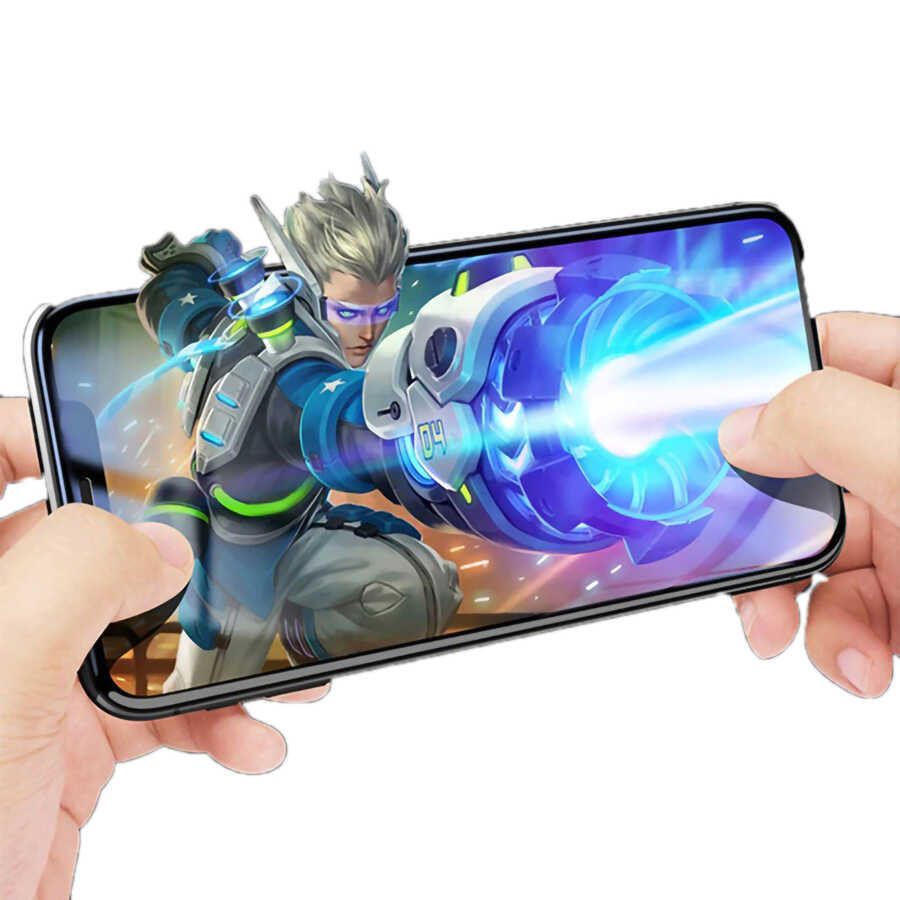 Apple iPhone XS 5.8 Davin 5D Cam Ekran Koruyucu Siyah