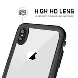 Apple iPhone XS 5.8 Kılıf Zore 1-1 Su Geçirmez Kılıf Siyah