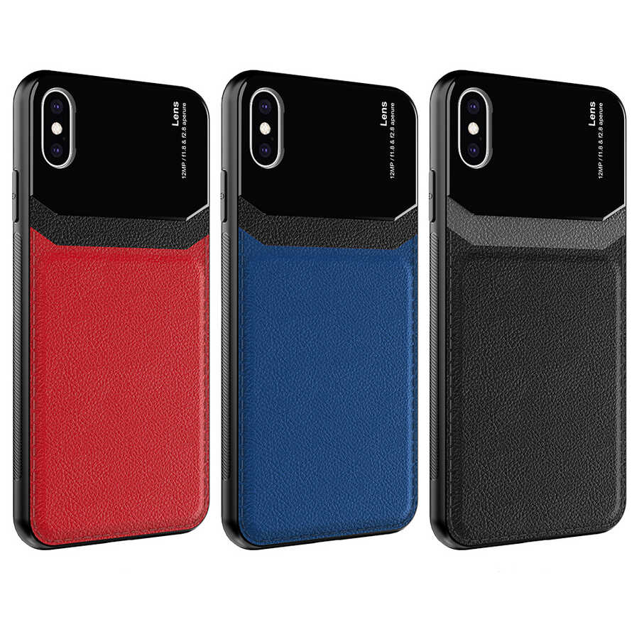 Apple iPhone XS 5.8 Kılıf Zore Emiks Kapak Siyah