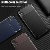 Apple iPhone XS 5.8 Kılıf Zore Negro Silikon Kapak Lacivert