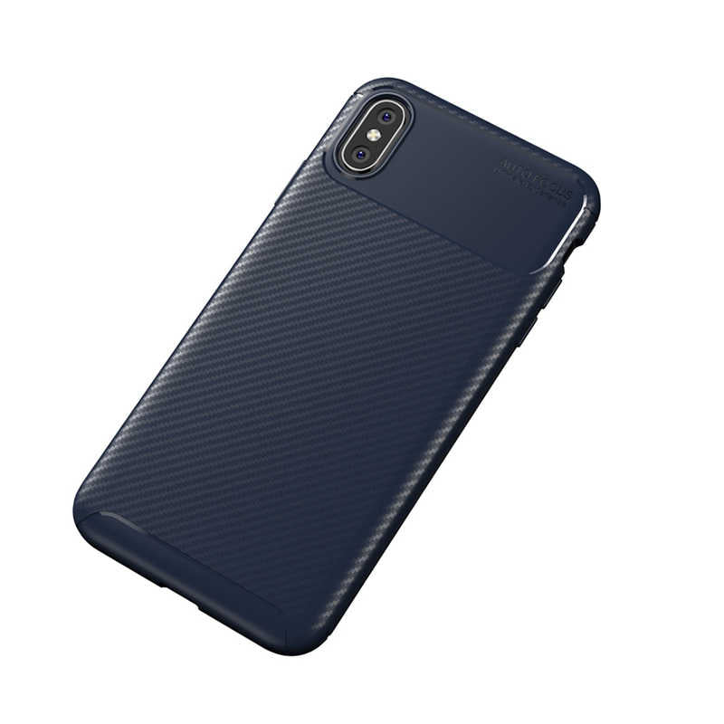 Apple iPhone XS 5.8 Kılıf Zore Negro Silikon Kapak Lacivert