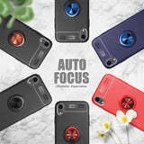 Apple iPhone XR 6.1 Kılıf Zore Ravel Silikon Kapak Siyah-Kırmızı