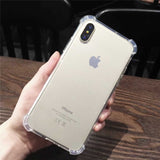 Apple iPhone XS Max 6.5 Kılıf Zore Nitro Anti Shock Silikon Renksiz
