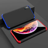 Apple iPhone XS Max 6.5 Kılıf Zore Ays Kapak Siyah-Mavi