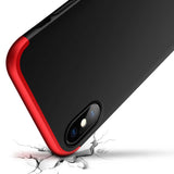 Apple iPhone XS Max 6.5 Kılıf Zore Ays Kapak Siyah-Mavi
