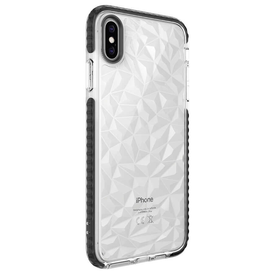 Apple iPhone XS Max 6.5 Kılıf Zore Buzz Kapak Mor