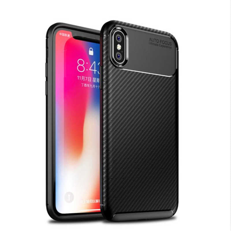 Apple iPhone XS Max 6.5 Kılıf Zore Negro Silikon Kapak Kahverengi