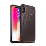 Apple iPhone XS Max 6.5 Kılıf Zore Negro Silikon Kapak Kahverengi