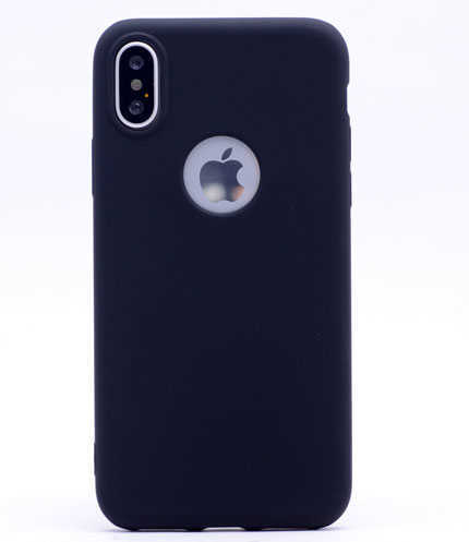 Apple iPhone XS Max 6.5 Kılıf Zore Premier Silikon Kapak Siyah