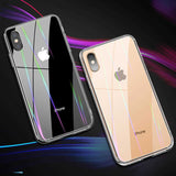 Apple iPhone XS Max 6.5 Kılıf Zore Rainbow Kapak Renksiz