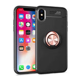 Apple iPhone XS Max 6.5 Kılıf Zore Ravel Silikon Kapak Siyah-Kırmızı