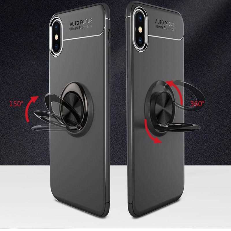 Apple iPhone XS Max 6.5 Kılıf Zore Ravel Silikon Kapak Siyah-Kırmızı