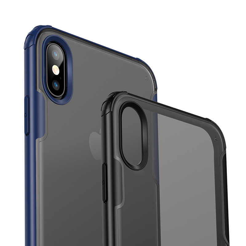Apple iPhone XS Max 6.5 Kılıf Zore Volks Kapak Lacivert