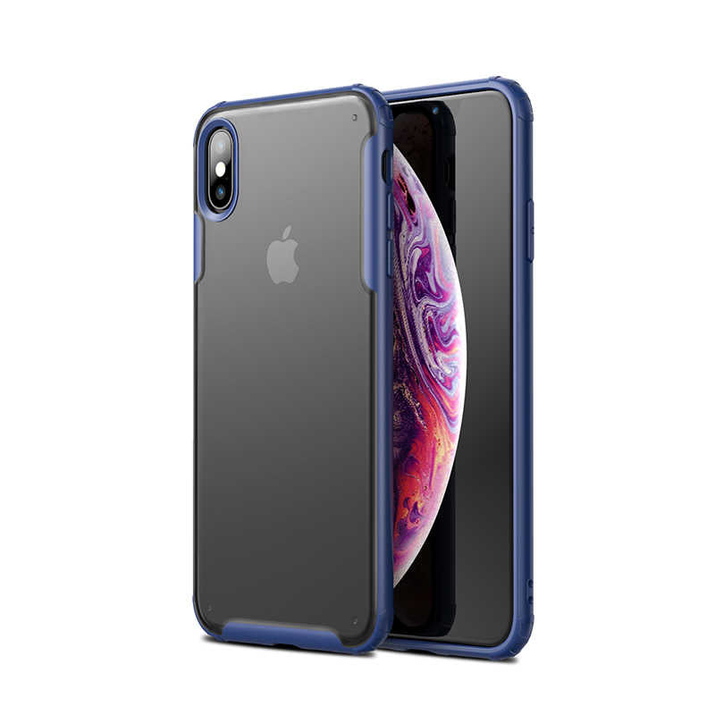 Apple iPhone XS Max 6.5 Kılıf Zore Volks Kapak Lacivert
