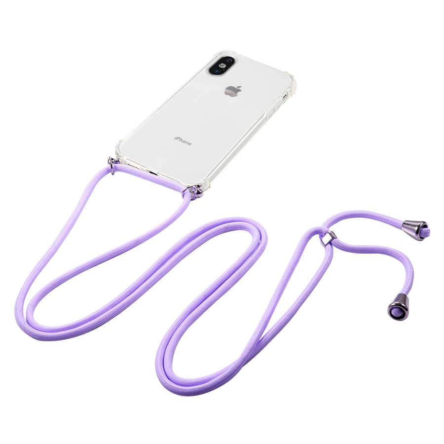 Apple iPhone XS Max 6.5 Kılıf Zore X-Rop Kapak Renksiz