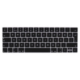 Apple Macbook 13' Pro Touch Bar A1706 Zore Klavye Koruyucu Silikon Ped Siyah