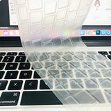 Apple Macbook 13.3' Air 2020 A2337 Zore Klavye Koruyucu Transparan Buzlu Silikon Ped Renksiz