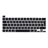 Apple Macbook 13.3' Pro 2022 M2 Zore Klavye Koruyucu Silikon Ped Siyah
