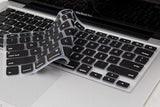 Apple Macbook Pro 16.2 2023 A2780 Zore Klavye Koruyucu Silikon Ped Siyah
