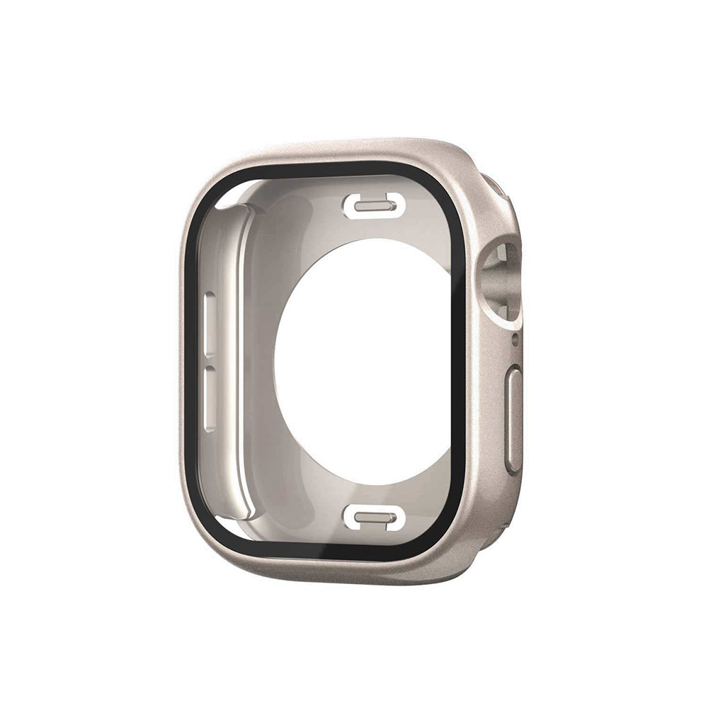 Apple Watch 10 42mm 360 Derece Korumalı Kasa ve Ekran Koruyucu Zore Watch Gard 12 Titanyum