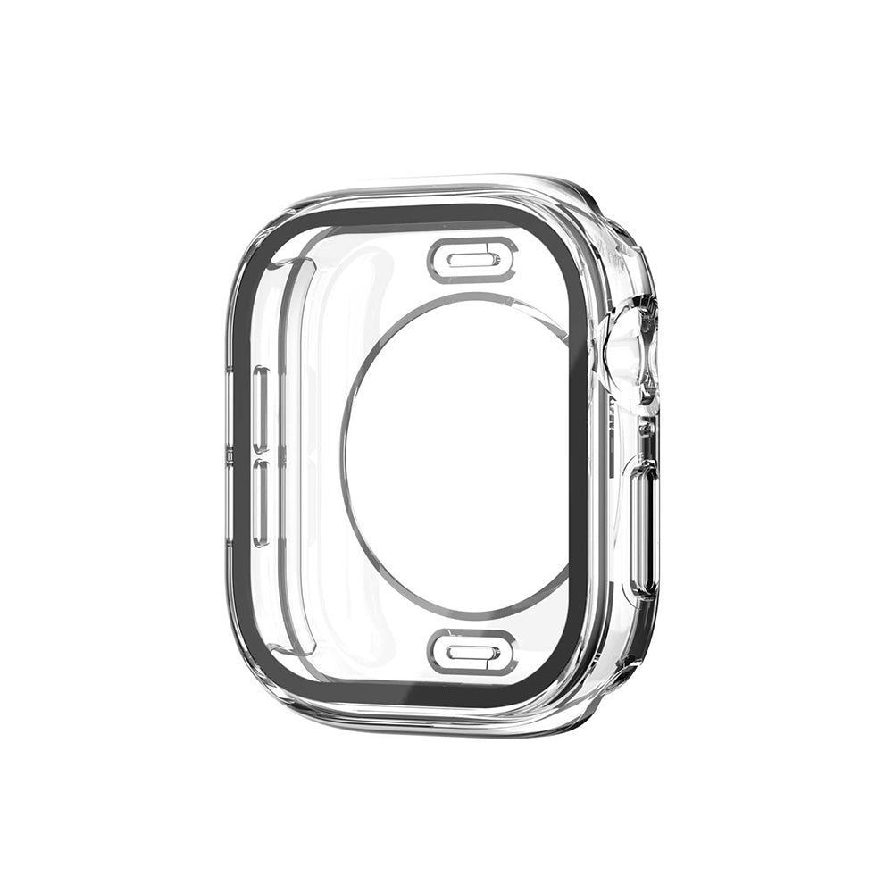 Apple Watch 10 42mm 360 Derece Korumalı Kasa ve Ekran Koruyucu Zore Watch Gard 12 Şeffaf