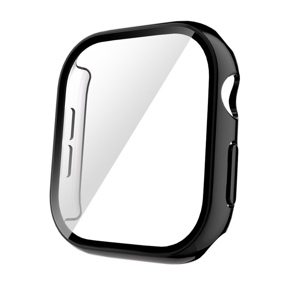 Apple Watch 10 42mm Sert PC Kasa Electroplatink Çerçeveli Ekran Koruyucu Zore Watch Gard 36 Gold