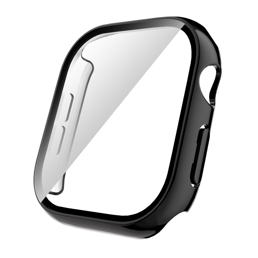 Apple Watch 10 42mm Sert PC Kasa Electroplatink Çerçeveli Ekran Koruyucu Zore Watch Gard 36 Gold