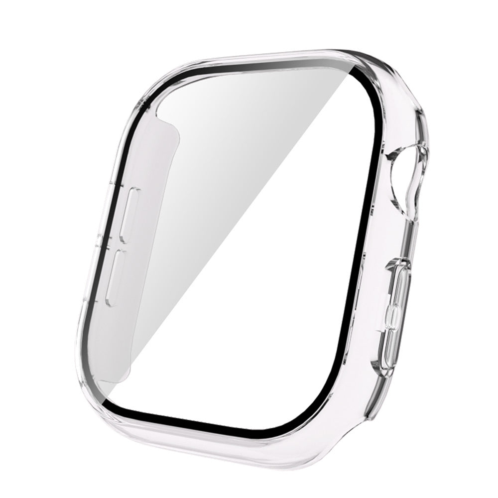 Apple Watch 10 42mm Sert PC Kasa Electroplatink Çerçeveli Ekran Koruyucu Zore Watch Gard 36 Gold