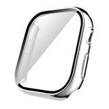 Apple Watch 10 42mm Sert PC Kasa Electroplatink Çerçeveli Ekran Koruyucu Zore Watch Gard 36 Gold