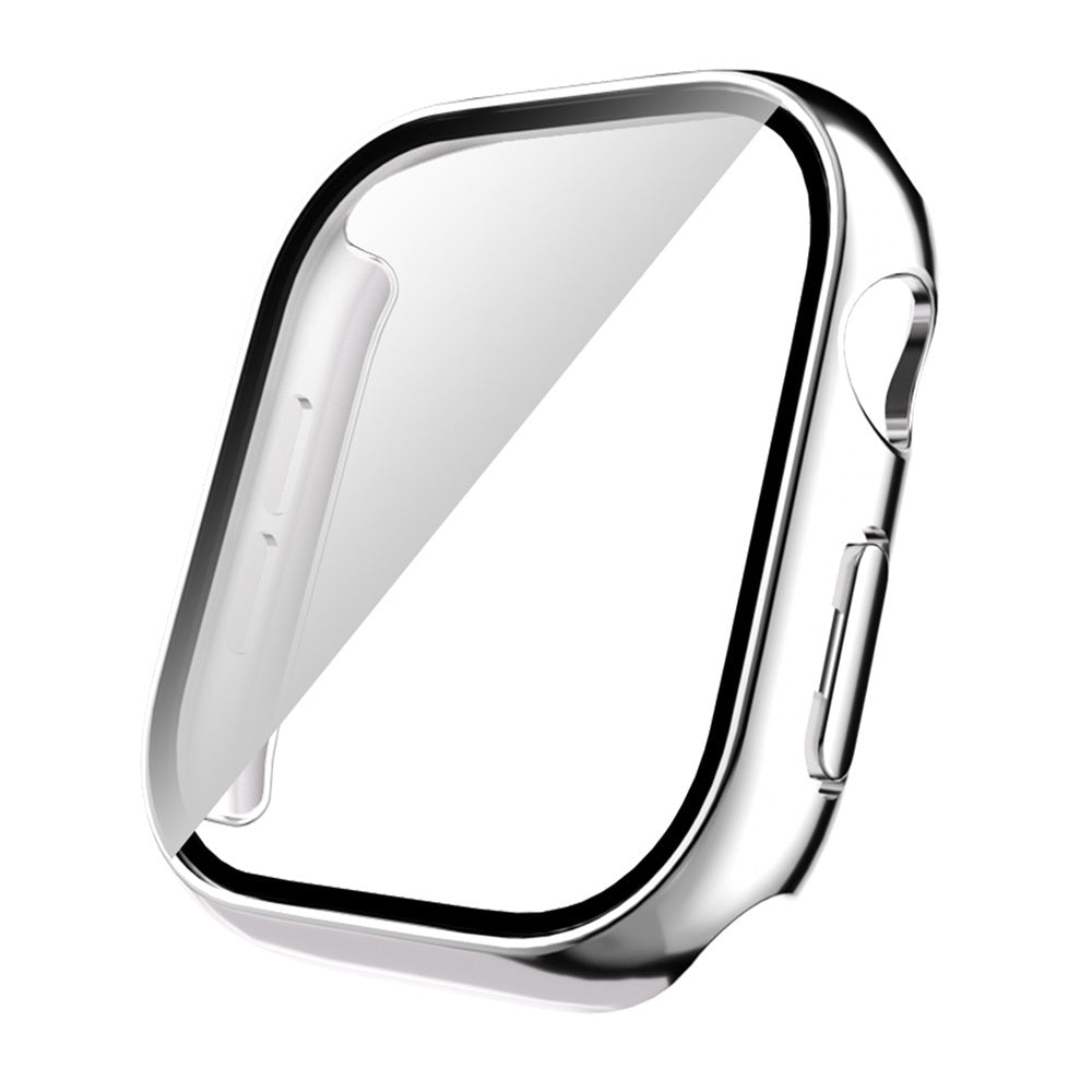 Apple Watch 10 42mm Sert PC Kasa Electroplatink Çerçeveli Ekran Koruyucu Zore Watch Gard 36 Gold