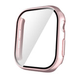 Apple Watch 10 42mm Sert PC Kasa ve Ekran Koruyucu Zore Watch Gard 35 Rose Gold