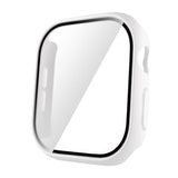 Apple Watch 10 42mm Sert PC Kasa ve Ekran Koruyucu Zore Watch Gard 35 Beyaz