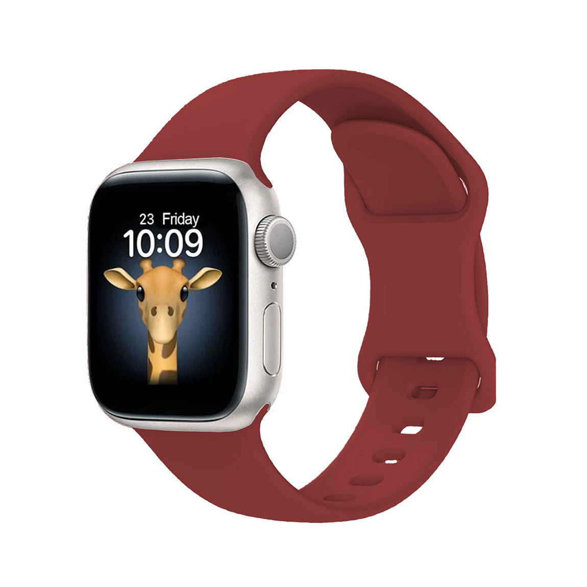 Apple Watch 10 42mm Zore KRD-131 Silikon Kordon Strap Kayış Siyah