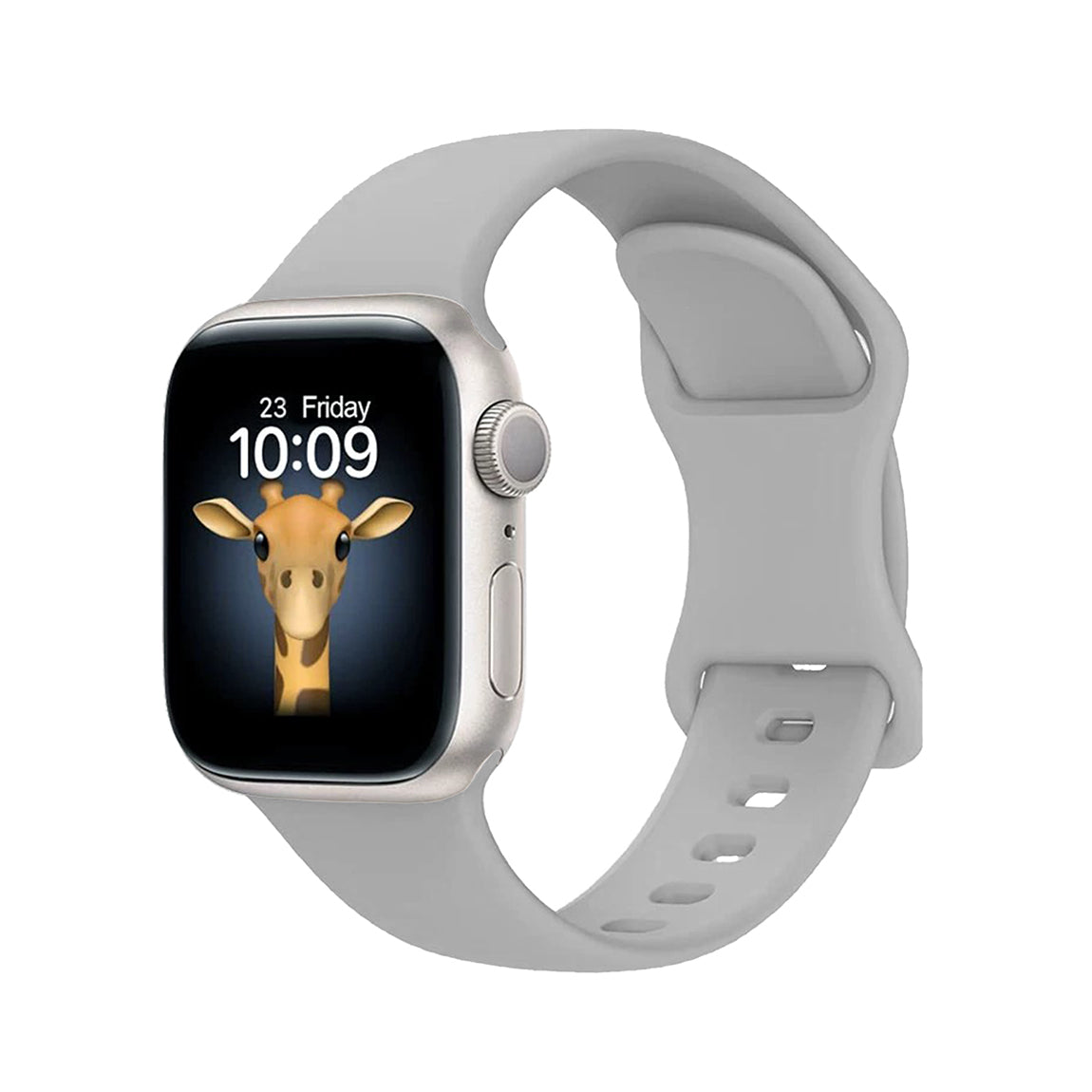Apple Watch 10 42mm Zore KRD-131 Silikon Kordon Strap Kayış Gri
