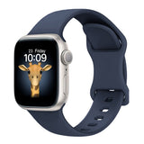 Apple Watch 10 42mm Zore KRD-131 Silikon Kordon Strap Kayış Lacivert