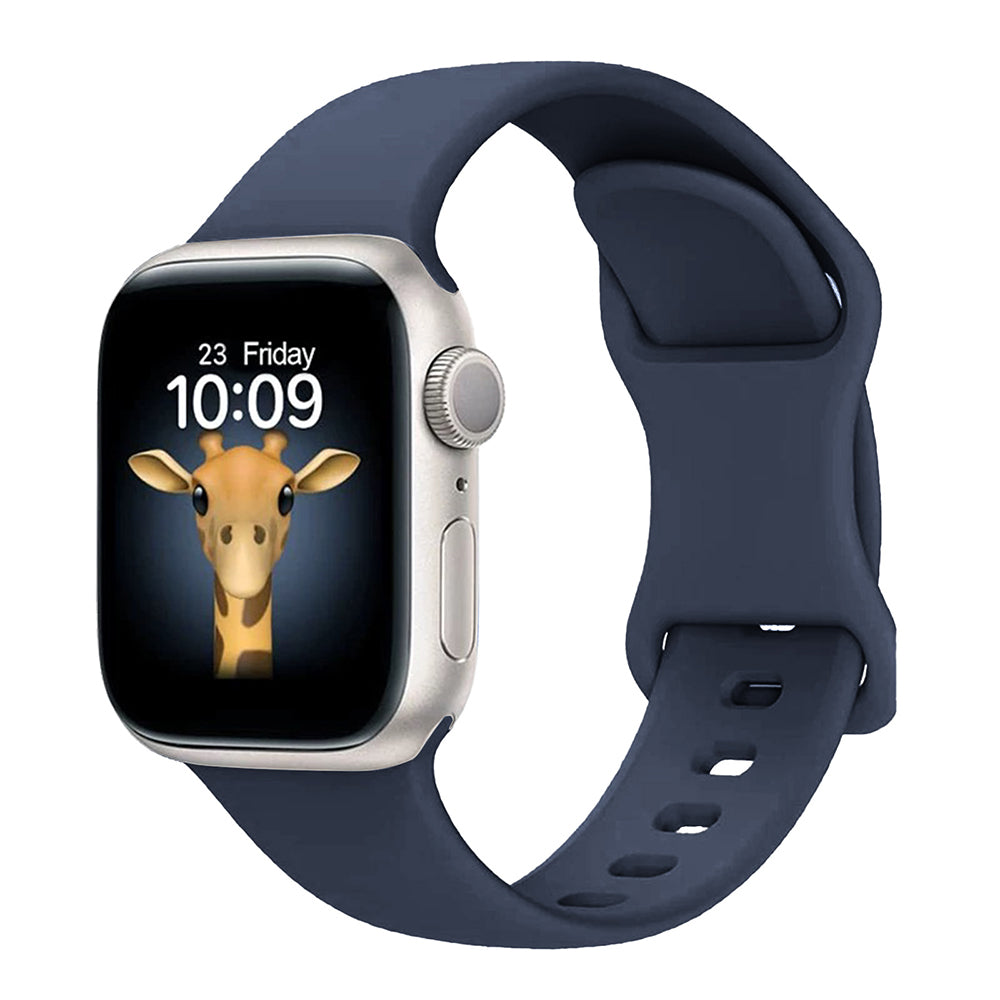 Apple Watch 10 42mm Zore KRD-131 Silikon Kordon Strap Kayış Lacivert