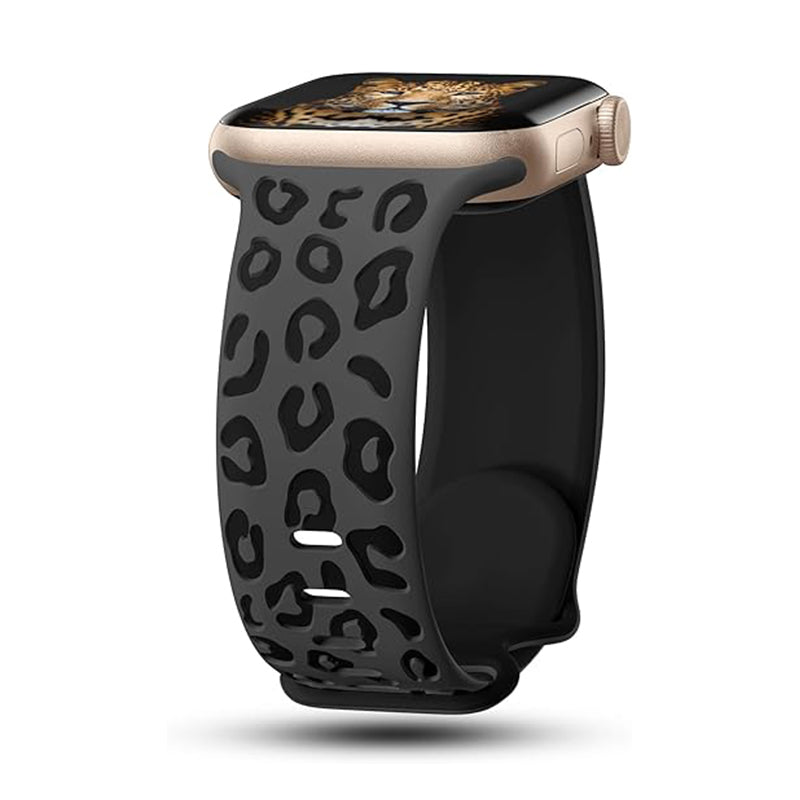 Apple Watch 10 42mm Zore KRD-140 Silikon Kordon Strap Kayış Siyah-Kırmızı