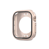 Apple Watch 10 46mm 360 Derece Korumalı Kasa ve Ekran Koruyucu Zore Watch Gard 12 Rose Gold
