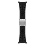 Apple Watch 10 46mm KRD-127 Metal Tokalı Silikon Kordon Beyaz
