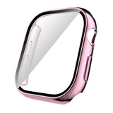 Apple Watch 10 46mm Sert PC Kasa Electroplatink Çerçeveli Ekran Koruyucu Zore Watch Gard 36 Colorful