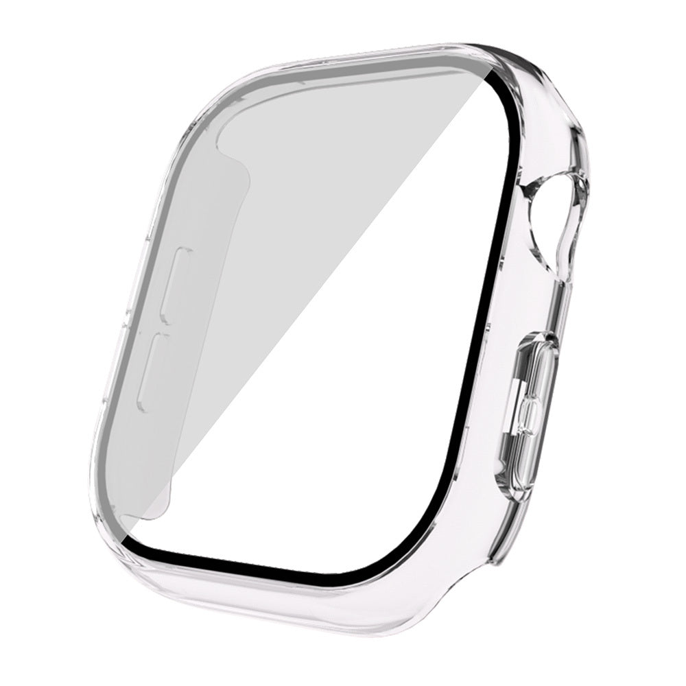 Apple Watch 10 46mm Sert PC Kasa Electroplatink Çerçeveli Ekran Koruyucu Zore Watch Gard 36 Rose Gold