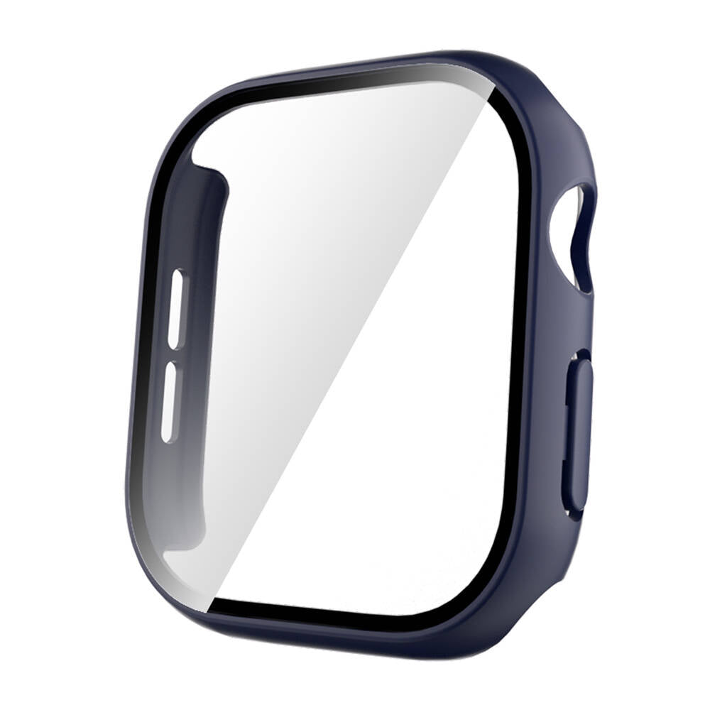 Apple Watch 10 46mm Sert PC Kasa ve Ekran Koruyucu Zore Watch Gard 35 Pembe Koyu