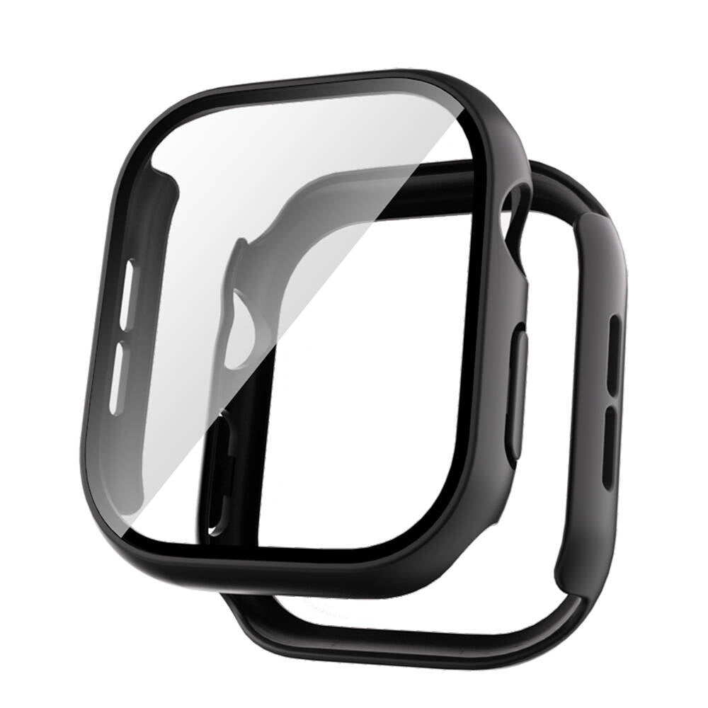 Apple Watch 10 46mm Sert PC Kasa ve Ekran Koruyucu Zore Watch Gard 35 Kırmızı
