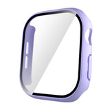 Apple Watch 10 46mm Sert PC Kasa ve Ekran Koruyucu Zore Watch Gard 35 Mor