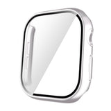 Apple Watch 10 46mm Sert PC Kasa ve Ekran Koruyucu Zore Watch Gard 35 Gümüş