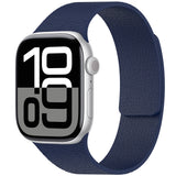 Apple Watch 10 46mm Zore KRD-136 Kabartma Desenli Silikon Kordon Lacivert