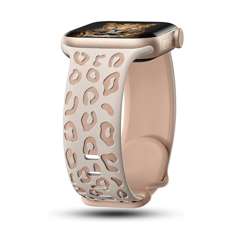 Apple Watch 10 46mm Zore KRD-140 Silikon Kordon Strap Kayış Siyah-Starlight