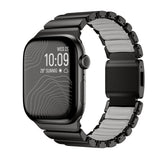 Apple Watch 10 46mm KRD-151 Metal Silikon Kordon Siyah-Gri