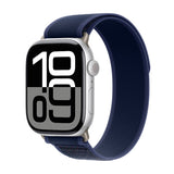 Apple Watch 10 46mm Zore KRD-77 Hasır Kordon Siyah-Gri